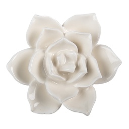 [62349] Pomello per Porta Bianco Marrone Ø 5x4 cm / S3 cm