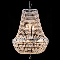 [5LL-CR52] Lustre Argent Ø 60x85/200 cm E14/max 12x40W