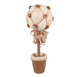 [65951] Decorative flowers Beige Ø 20x50 cm