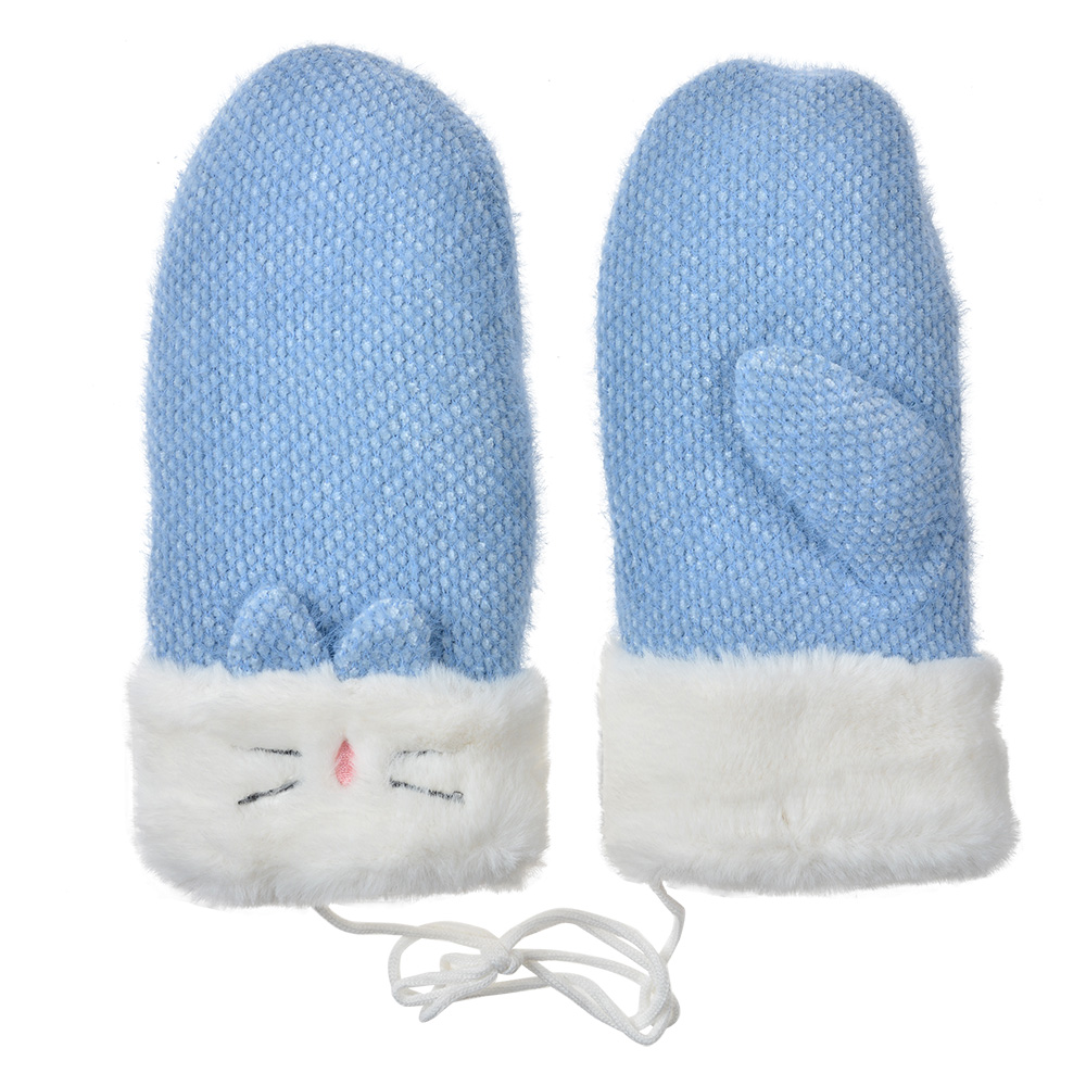Handschoenen 10x23 cm blauw