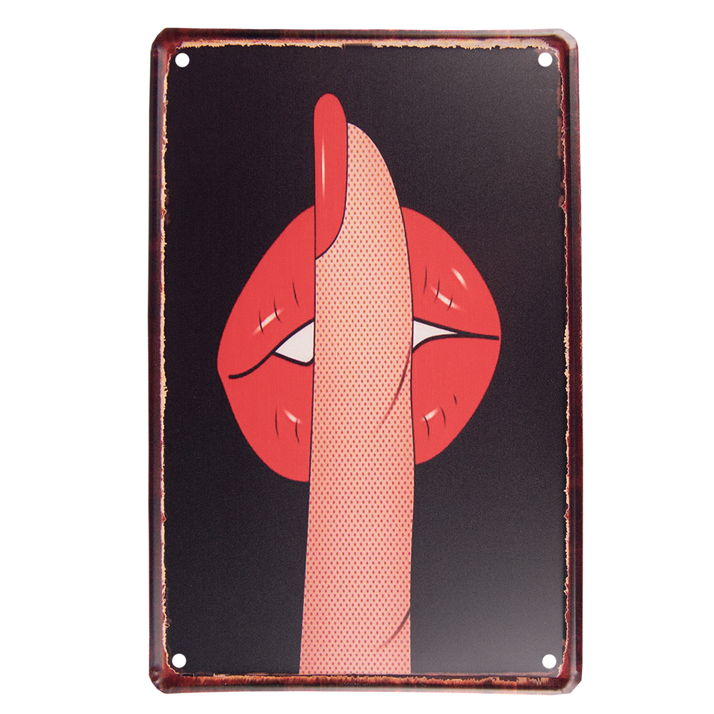 Wanddeko Rot, Braun 20x1x30 cm