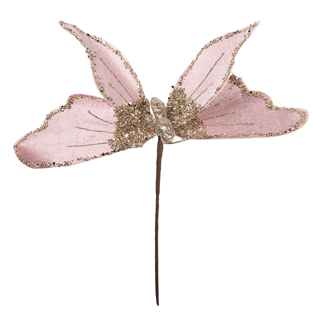 Decoratie vlinder 11x5x36 cm