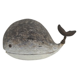 [6H2528] Decoratie walvis 26x9x14 cm