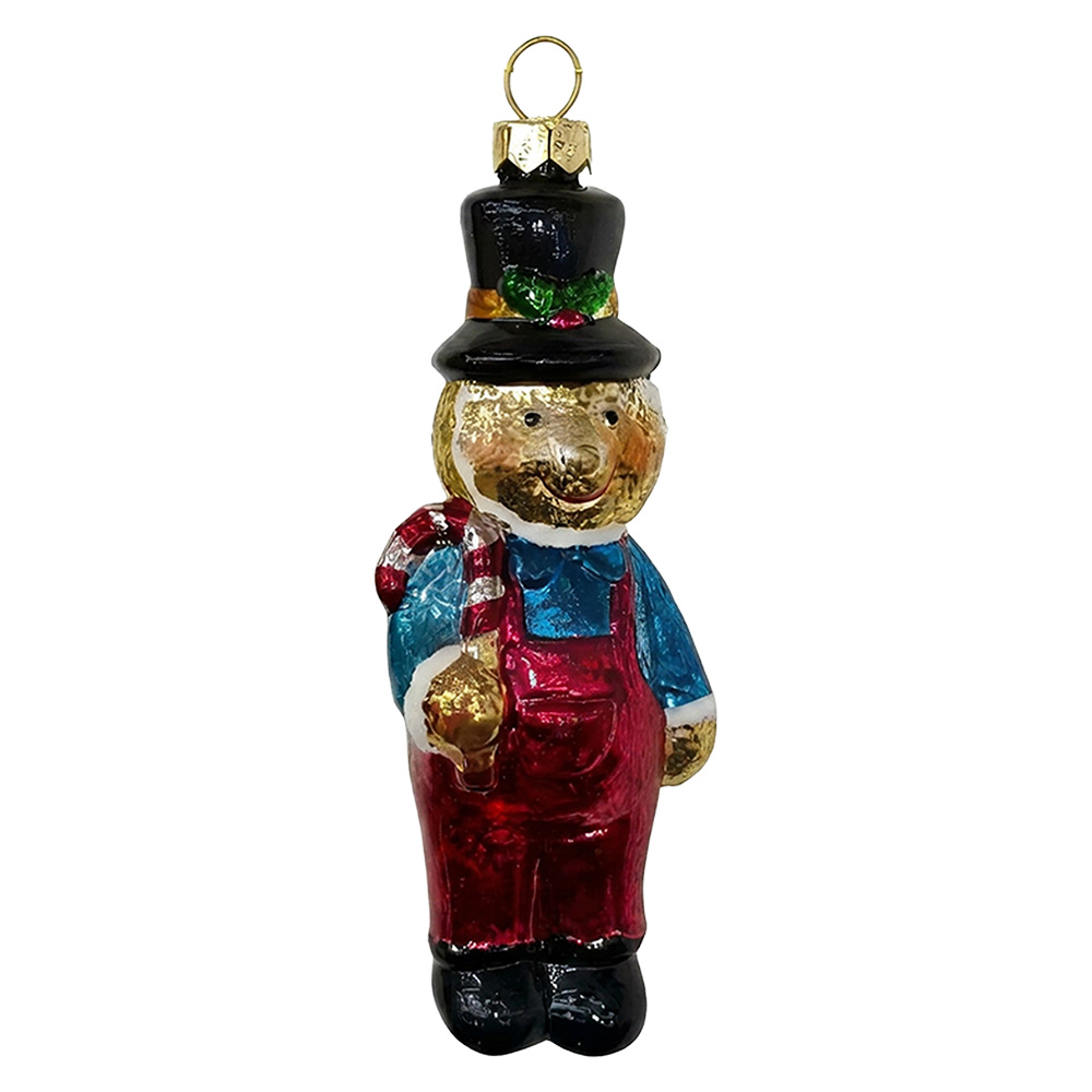 Palla di natale Marrone Rosso 10 cm