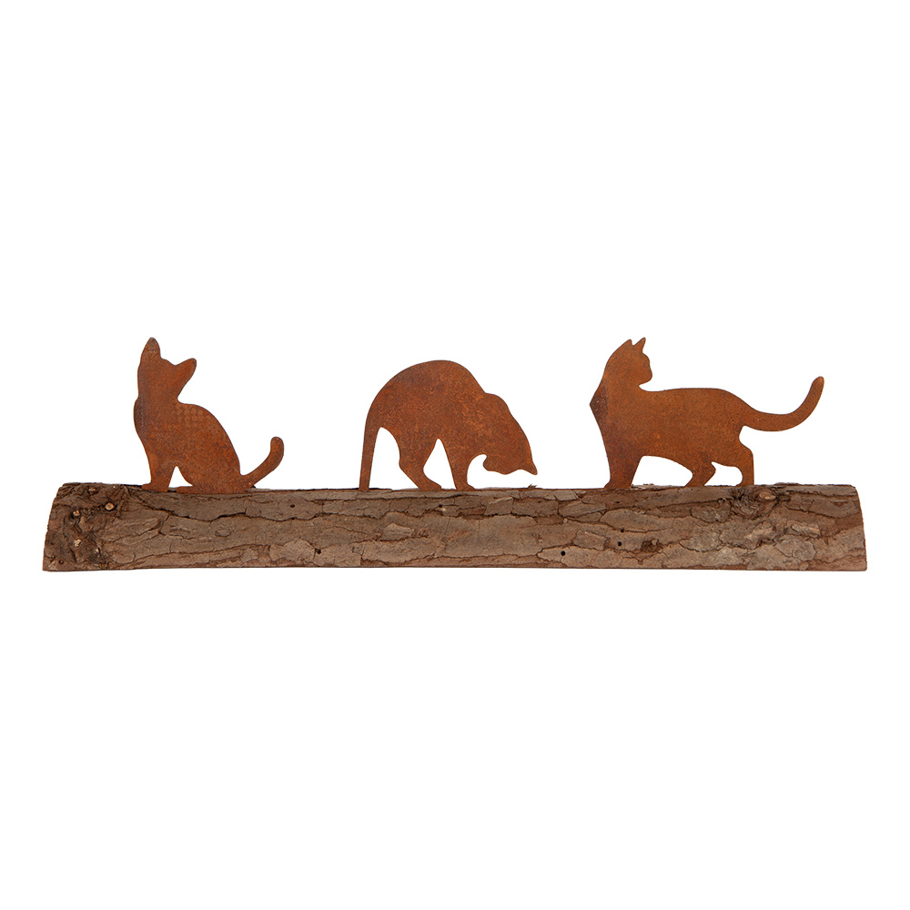 Decoratie katten 32x5x7 cm