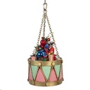 Decorative Drum Pink Green Ø 12x16/27 cm