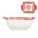 Soup Bowl White Red 11x8x4 cm / 75 ml