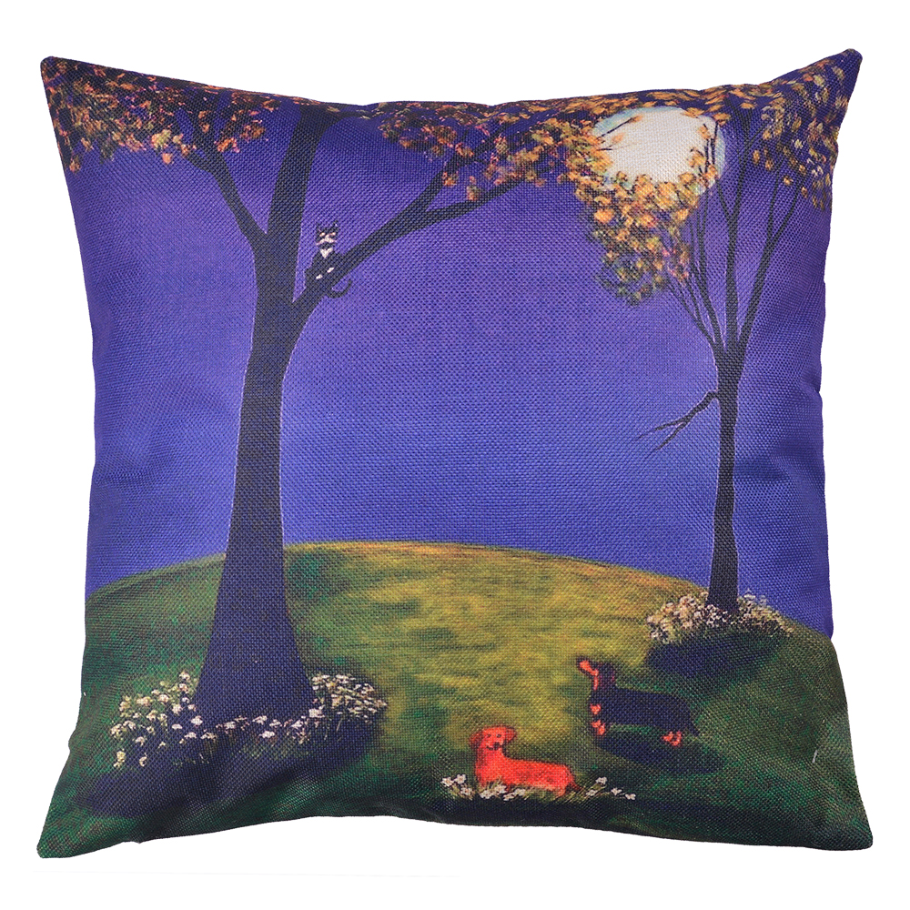 Housse de coussin Bleu, Vert 45x45 cm