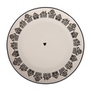 Piatto da Colazione Beige Marrone Ø 20x2 cm