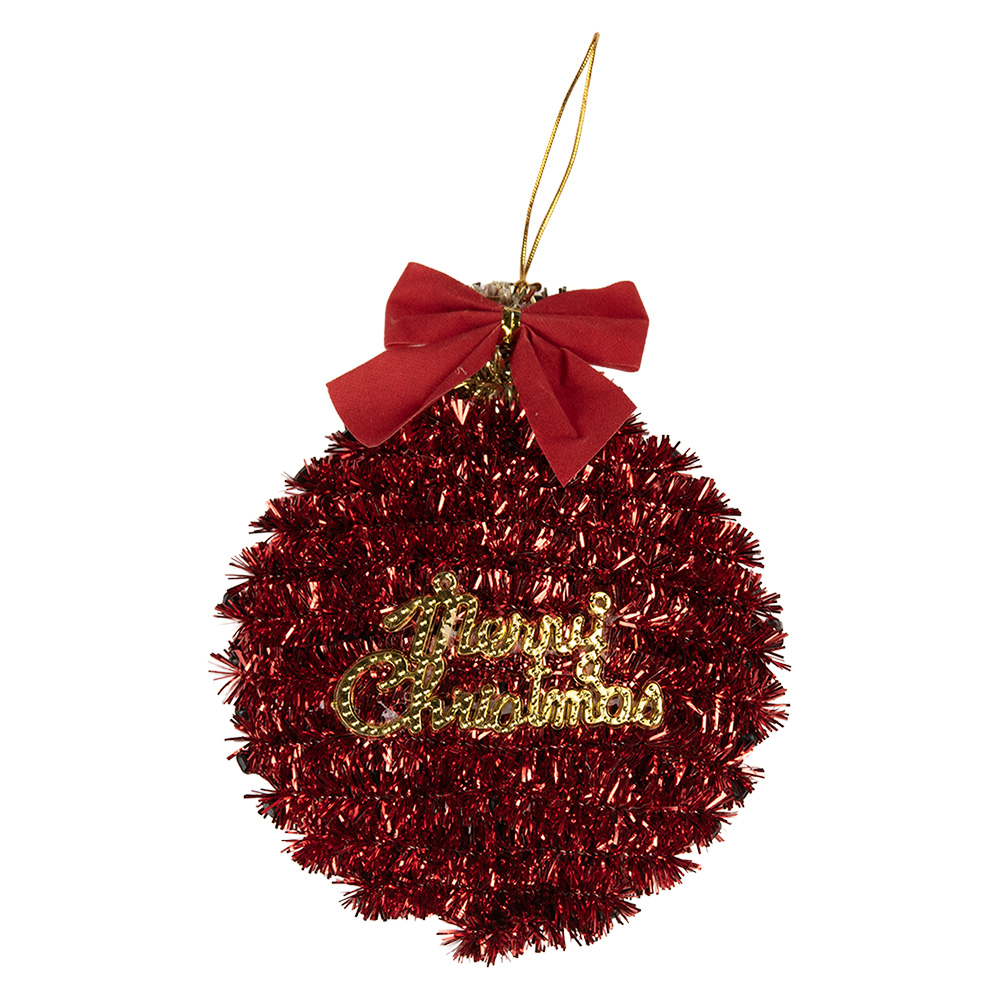 Decoratie hanger kerstbal 12x4x14 cm