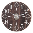 Wanduhr Braun Ø 34x4 cm / 1xAA