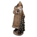 Decoratie kerstman 38x30x90 cm