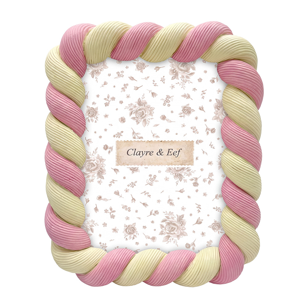 Picture Frame Pink Yellow 19x3x23 cm / 13x18 cm