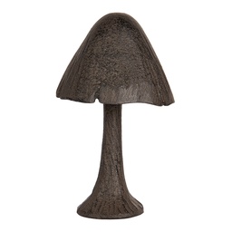 [6Y5746] Decoration Mushroom Brown 7x7x13 cm