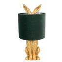 Lampe de table Lapin Couleur or Vert Ø 20x43 cm E27/max 1x60W
