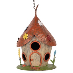 [6Y5737] Decoratie vogelhuis Ø 17x27/54 cm