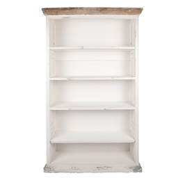 [5H0751W] Armadietto regolabile Bianco 116x36x195 cm