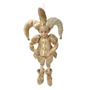 Deko-Anhänger Elfe Beige Goldfarbig 14x10x38 cm