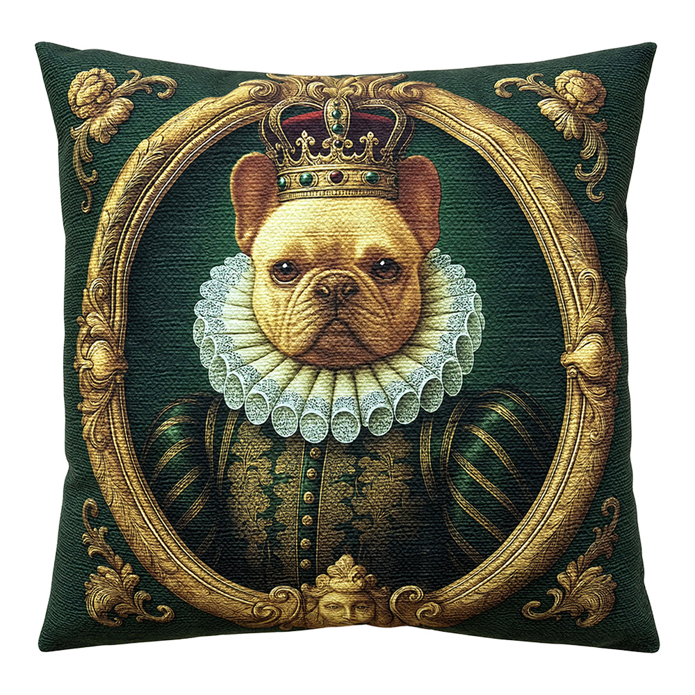 Coussin rempli Vert Couleur or 45x45x4 cm