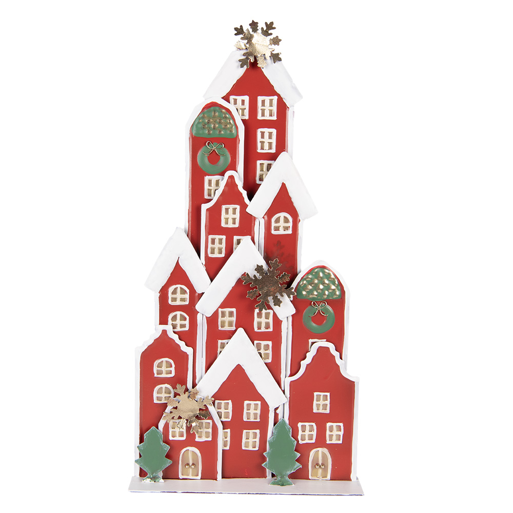 Decoratie van huisjes 28x8x56 cm