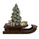 Decoration sledge Brown 20x8x17 cm