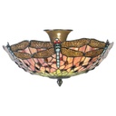 Ceiling Lamp Tiffany Pink Ø 40x23 cm E14/max 2x40W