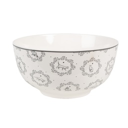 [LGCBO] Scodella Bianco Grigio Ø 14x7 cm / 500 ml