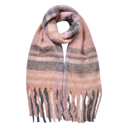 [JZSC0822P] Sjaal 39x200 cm roze