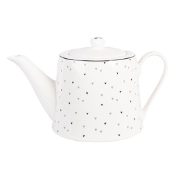 [BHSTE] Teiera Bianco Nero 23x14x14 cm / 1000 ml