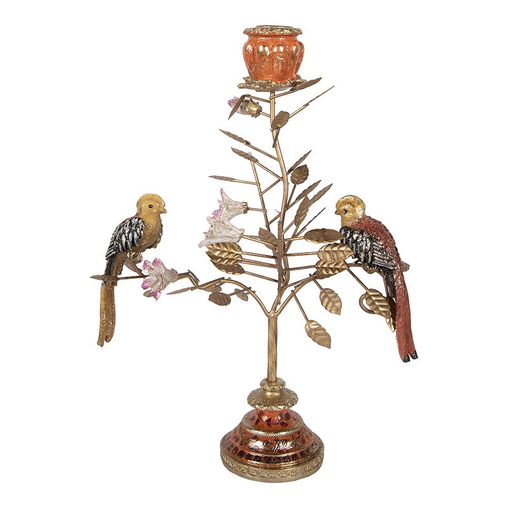 Kandelaar vogels 26x16x36 cm