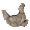 Pot de fleurs dintérieur Poule Gris 46x30x38 cm