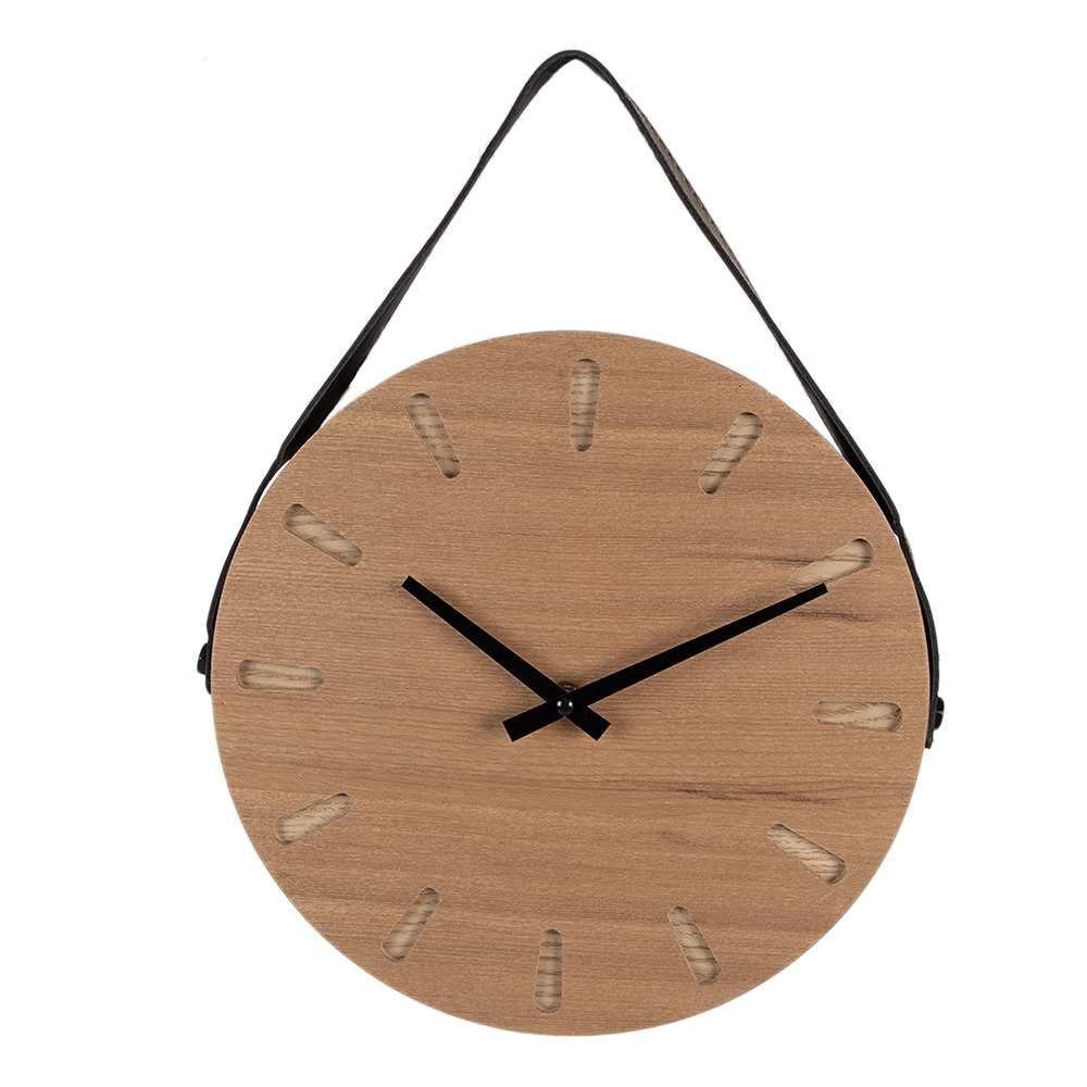 Orologio da Parete Marrone Ø 30x4 cm / 1xAA