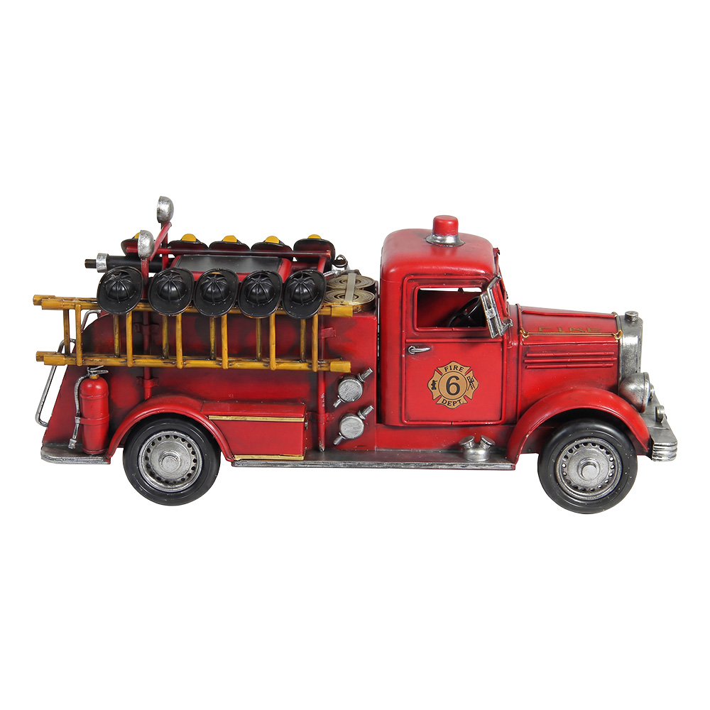 Model brandweerauto 35x12x15 cm