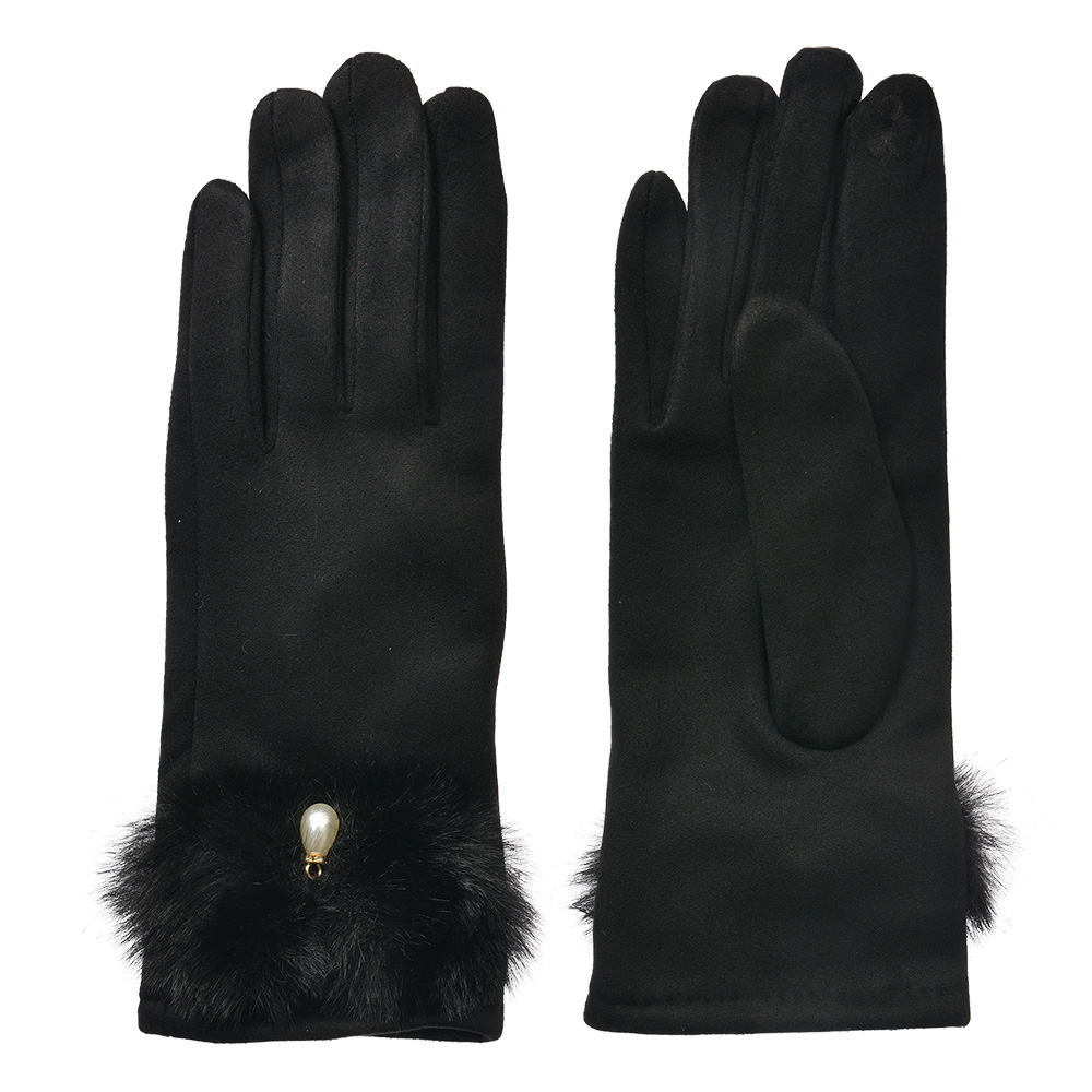 Handschoenen 9x23 cm zwart