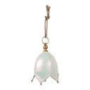 Décoration Cloche Blanc Couleur or Ø 19x26 cm
