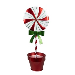 [6Y5627] Décoration Sucette rouge 12x9x31 cm