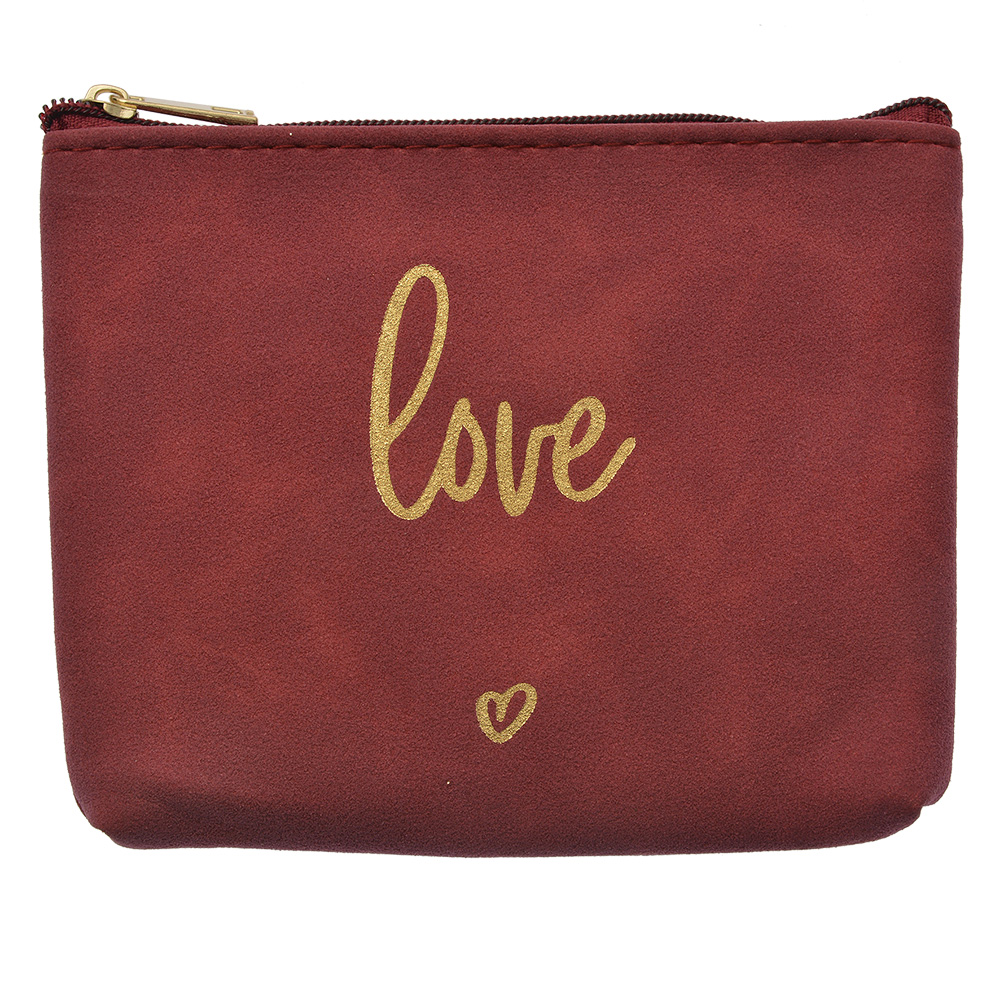 Kulturtasche Damen Rot 13x1x10 cm