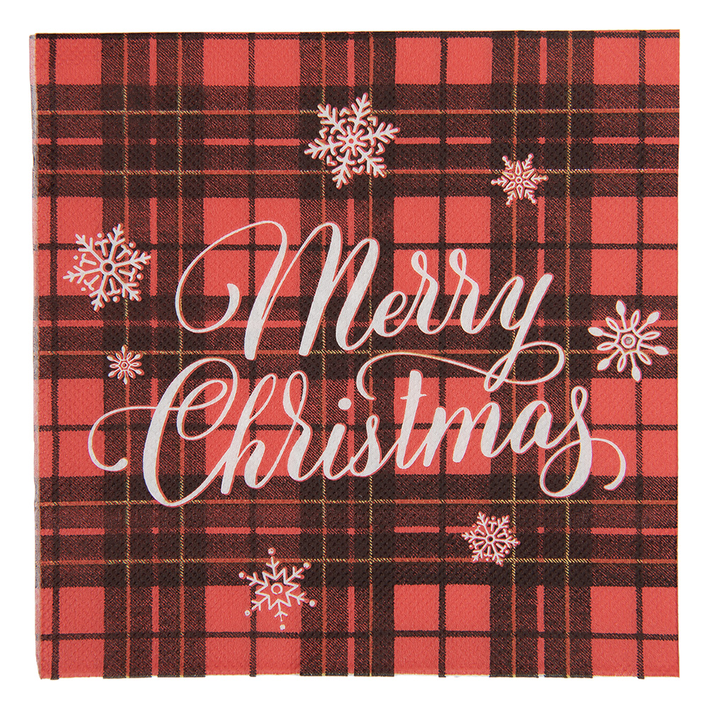 Paper napkins Red Brown 33x33 cm (20)