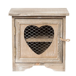 [6H1393] Eierschrank Braun 19x14x19 cm