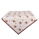 Tischdecke Beige Braun 100x100 cm