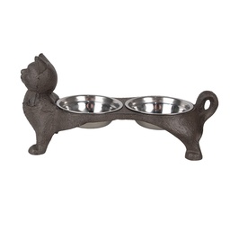 [6Y5641] Dieren voerbak 39x15x19 cm / 2x225 ml