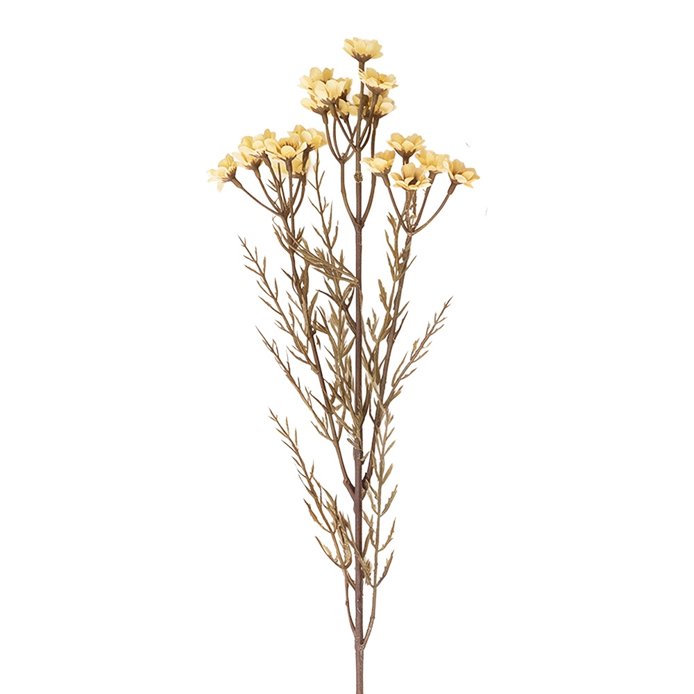 Branche de décoration avec fleurs Blanc 77 cm