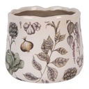 Pot de fleurs d'intérieur Beige Vert Ø 14x12 cm