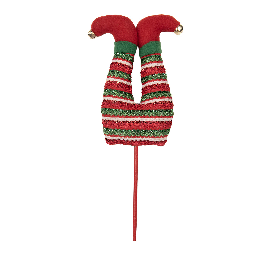 Decoratie Kerst Elfenbenen 13x5x33 cm