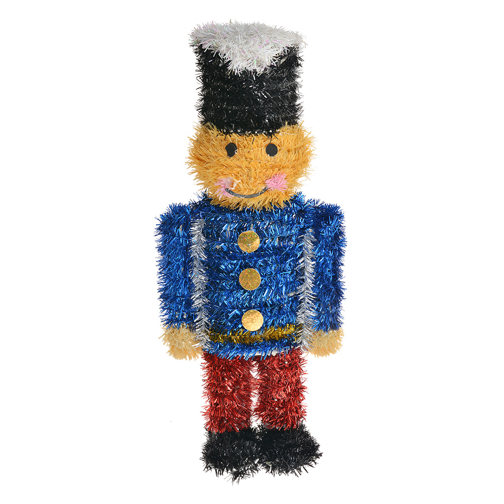 Decoration nutcracker Blue Red 15x8x36 cm