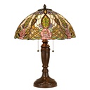 Wall Lamp Tiffany Green, Pink Ø 47x61 cm E27/max 2x60W