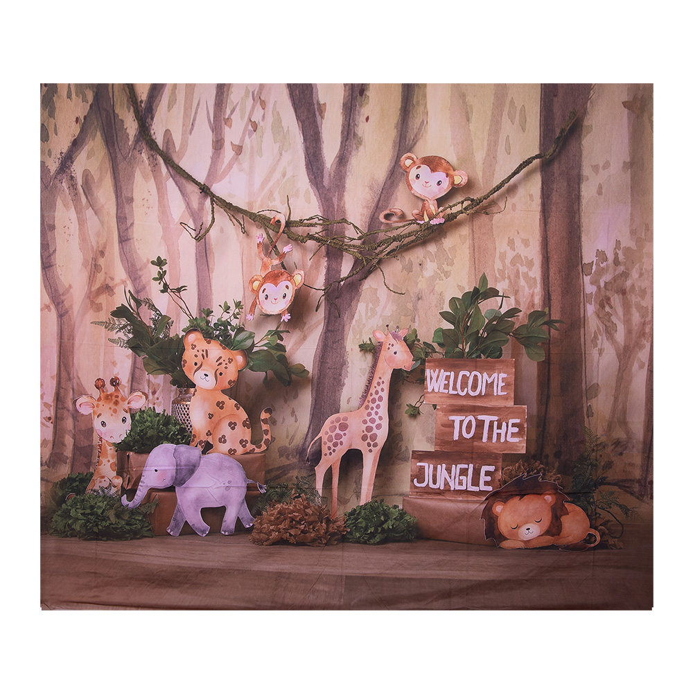 Wandteppich Dschungel Braun 180x1x210 cm