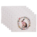 Tischsets 6er Set Beige Braun 48x33 cm