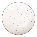Assiette pour le Petit Déjeuner Blanc Noir Ø 20x2 cm
