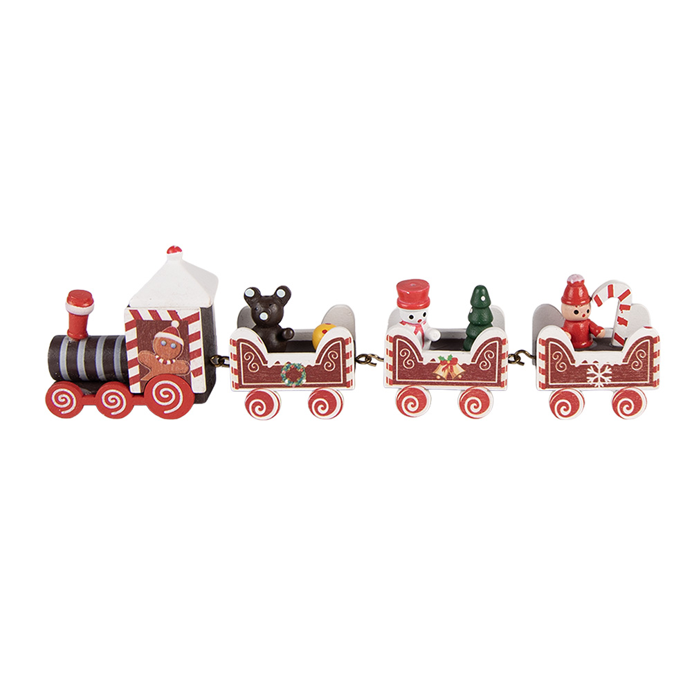 Decoratie trein 22x2x7 cm